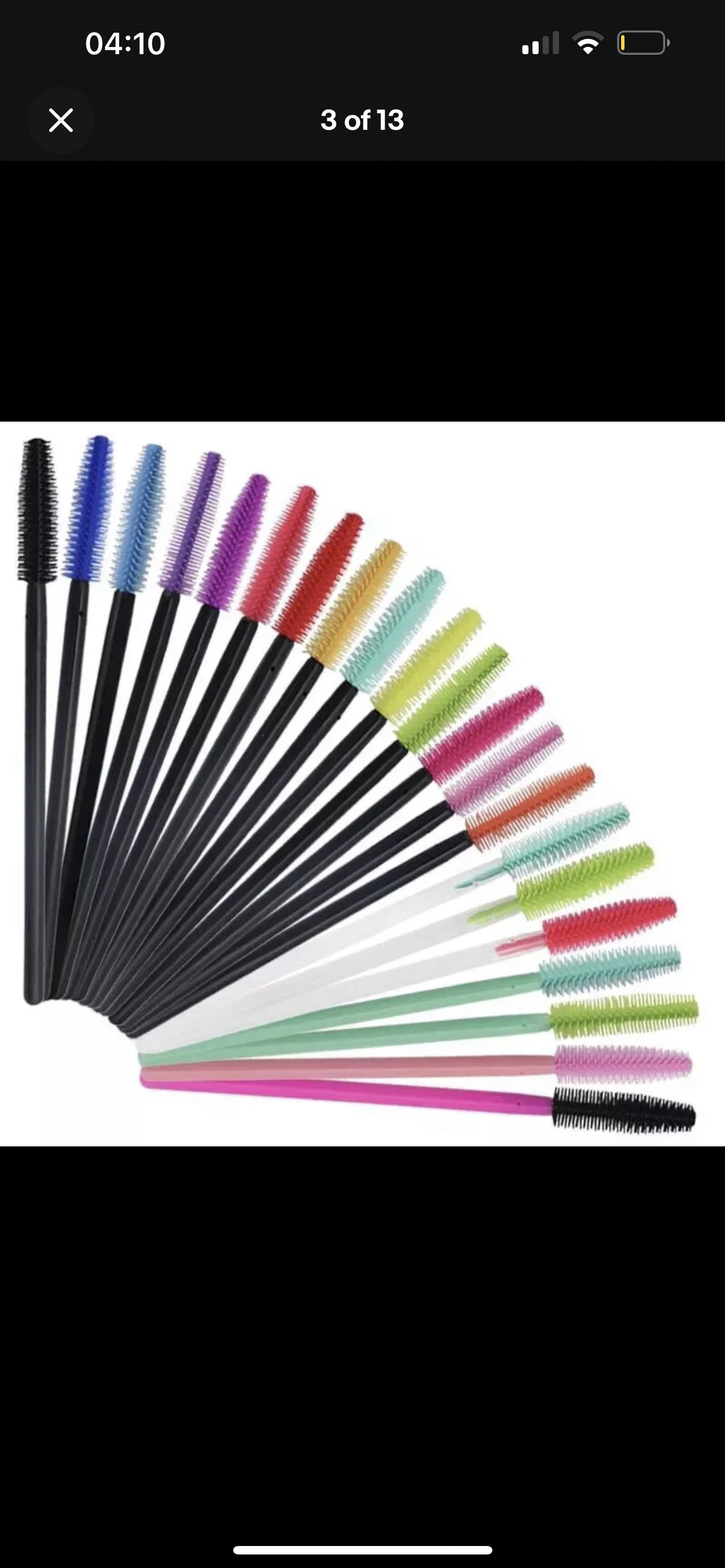 Silicone gel lash “spoolie” brushes 25-50pcs