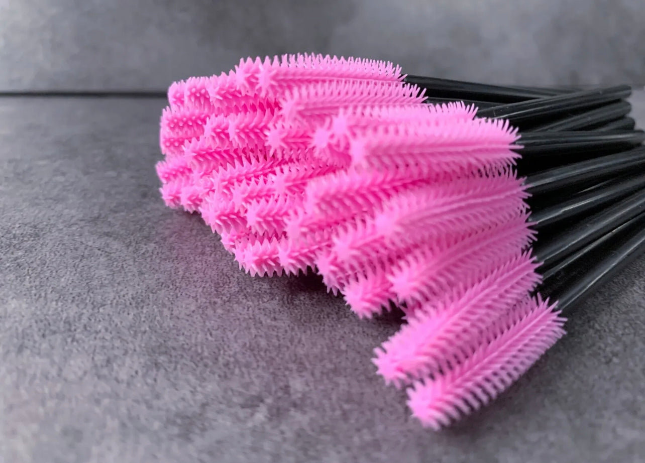 Silicone gel lash “spoolie” brushes 25-50pcs