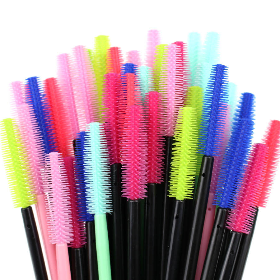 Silicone gel lash “spoolie” brushes 25-50pcs